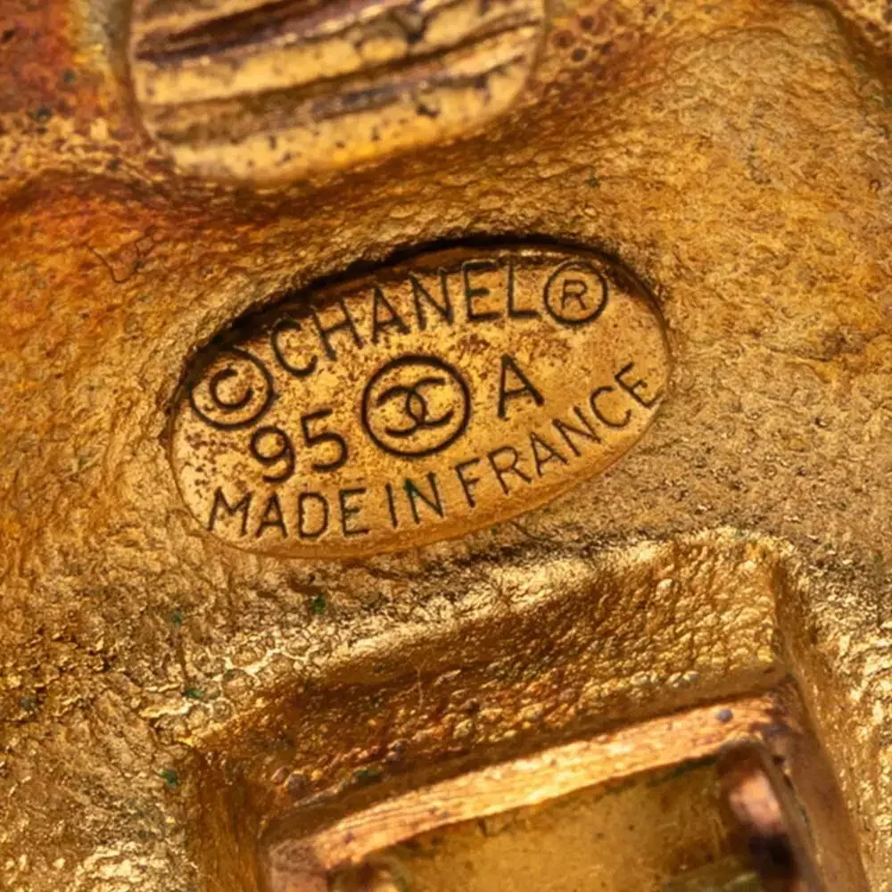Chanel Cc Logo Clip-On Earrings Metal #250191C57B
